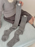 Korean Thigh High Socks Women Stockings Solid Color Mesh Calf Socks Stockings Japanese JK Knee High Socks Thigh High Stockings
