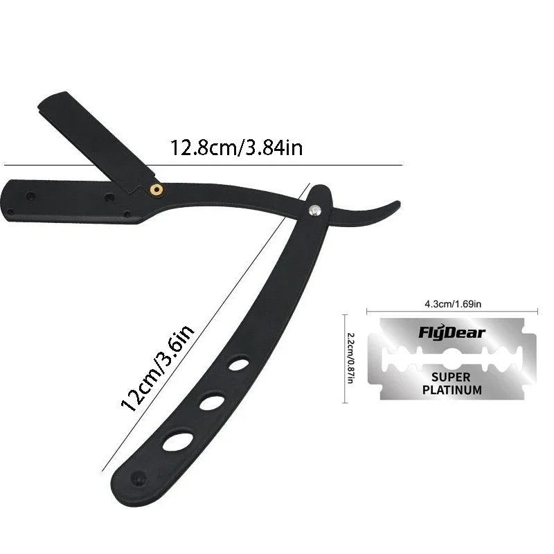 NEW Manual Shaver for Men Barbershop Razor Stainless Steel Shank Is Easy To Use Safety Razor Shaving Razor with Blades
