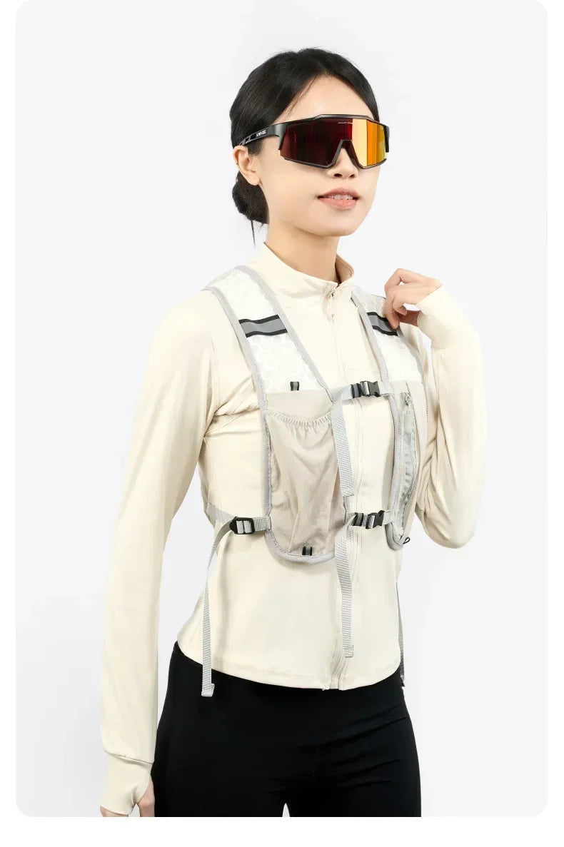 Women Men Running Hydration Vest Camping Hydration Bladder Bag Water Pack Backpack Vest for Trail Hiking Gear Cycling Jogging