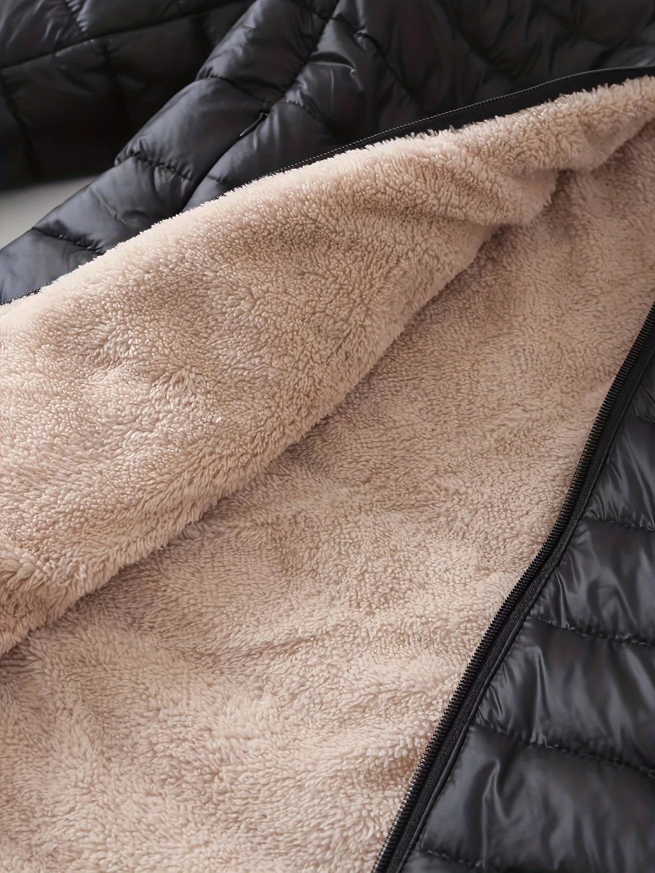 Autumn and Winter New Mid Autumn Long Hooded Cotton Jacket with Fleece for Warmth, Women's Coat