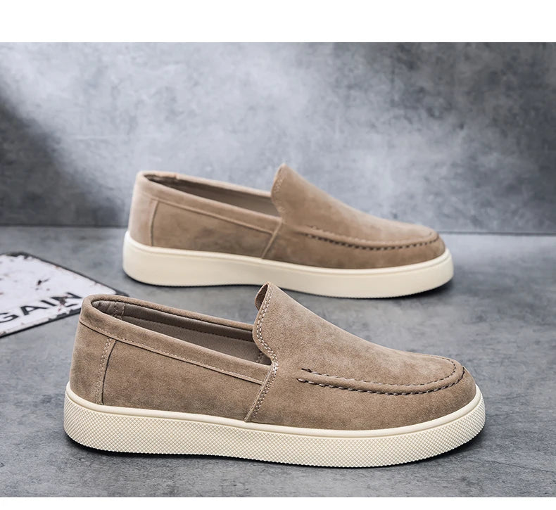 Fashion Men's Casual Shoes Suede Leather Men Classic British Style Tassels Loafers Moccasins Mens Outdoor Driving Flats