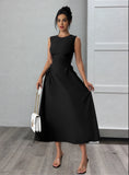 Black Red Contrast Off-Shoulder Mini Dress Bow Detail Bodycon Party Clubwear Women Fashion