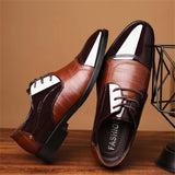 Men's Dress Shoes Business Oxfords Patent Leather Dress Shoes Classic Loafers Formal Derby Shoes For Men