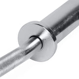 Curl Bar with Collars, 200Lb Capacity, Chrome,Solid Steel,Durability