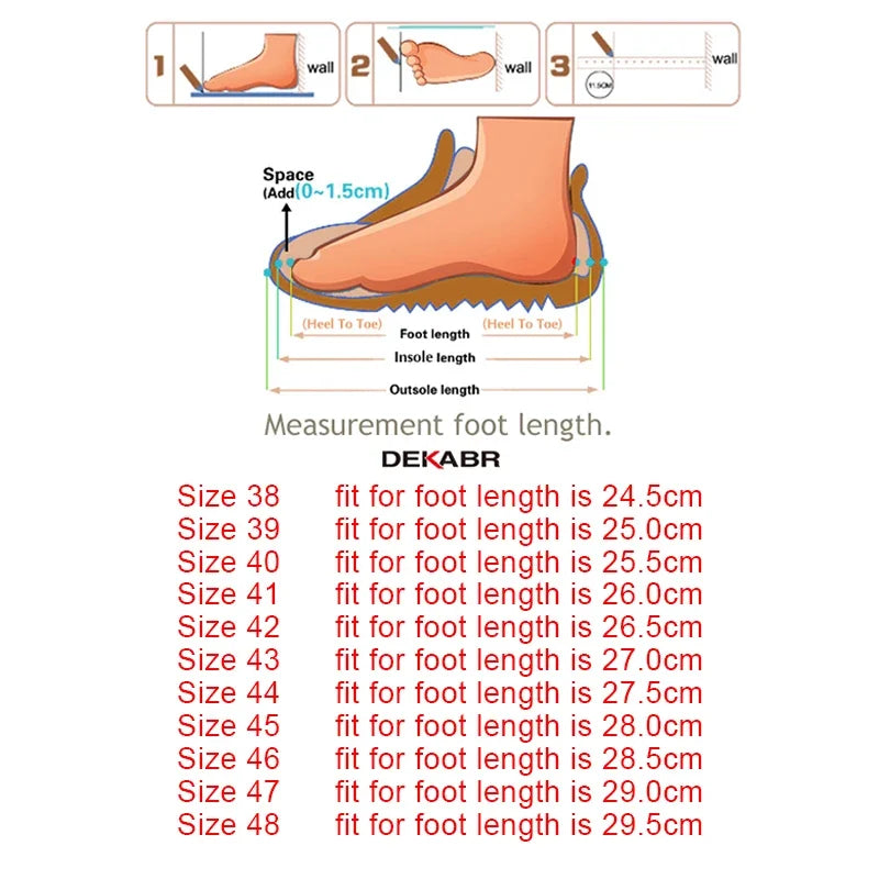 DEKABR Casual Shoes Men Sandals Real Leather Outdoor Mens Summer Sandals Fashion Comfortable Soft Sandals Plus Size 38-48