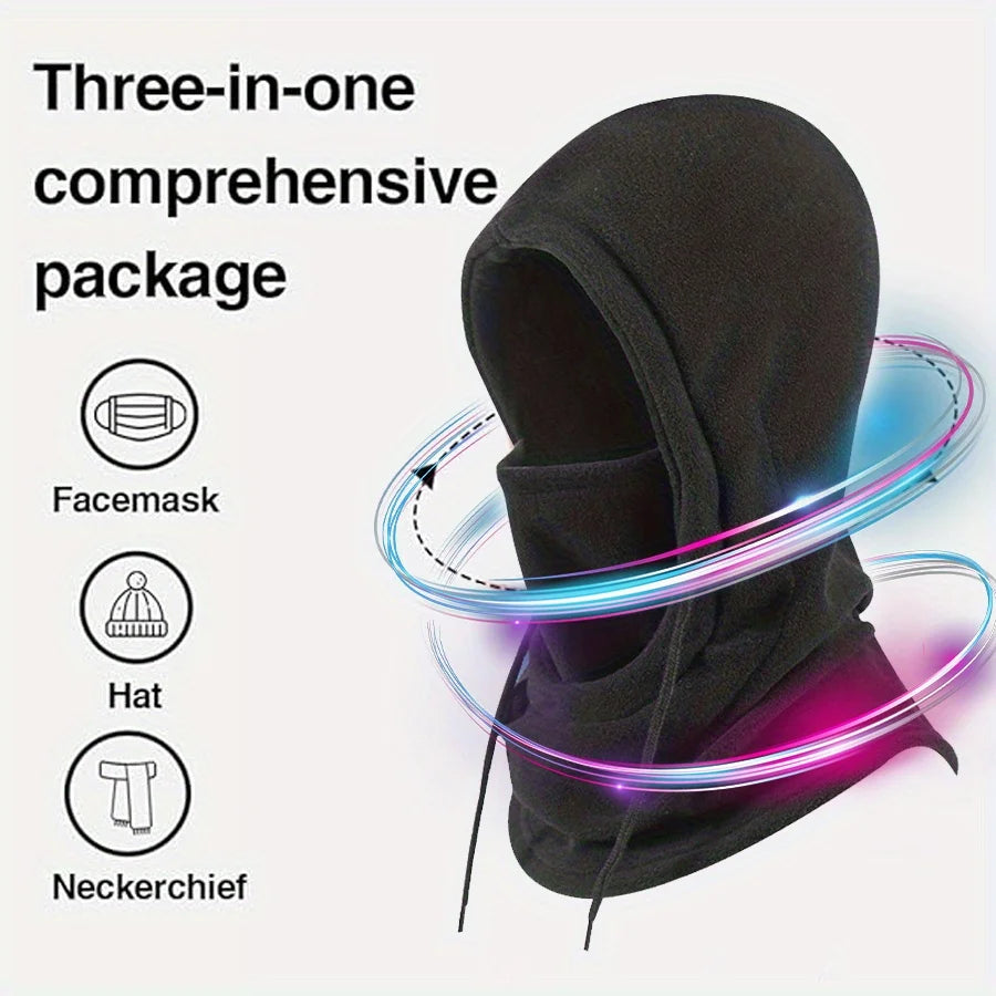 Winter Balaclava Gloves Socks 3PCS Set, Thermal Skiing Hiking Gear for Men Women, Cold Weather Face Mask Christmas Gift