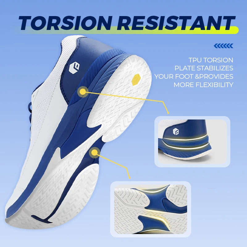 FitVille Men's Wide Width 2E Professional Tennis Training Shoes, Breathable Lightweight Non-Slip Sports Sneakers Equipped with Arch Support for All Day Wear