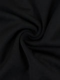 2-Piece Black High Neck Midriff Tank Smocked Waist Side Slit Wide Leg Pants Spice Girl Style Women Summer Date Wear