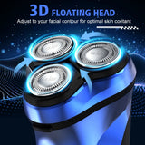 Electric Razor for Men Cordless,Men's Electric Shaver,,Pop-up Trimmer,Wet or Dry Rotary Shaver for Men for Travel,USB Fast Charging