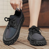 New Trend Man Hiking Shoes Lightweight Soft Mesh Flats Comfortable Non-slip Sneakers Outdoor Casual Sports Shoes Men's Trainers