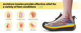 FitVille Men'S Extra Wide Hands-Free Slip-On Walking Sneakers, Lightweight Breathable Orthopedic Shoes With Arch Support, Foot Pain Relief For Swollen Feet