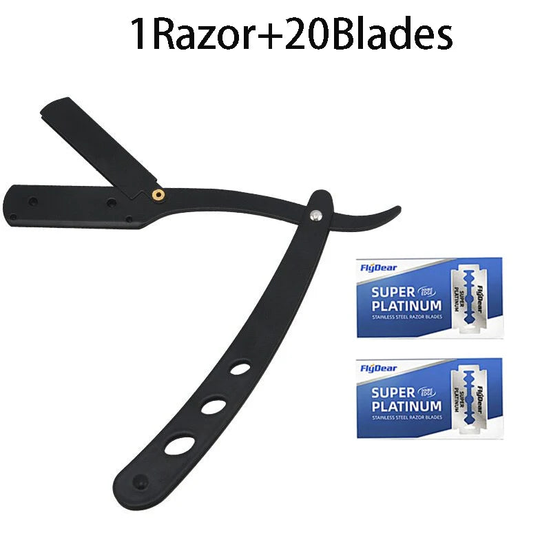 NEW Manual Shaver for Men Barbershop Razor Stainless Steel Shank Is Easy To Use Safety Razor Shaving Razor with Blades