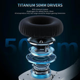 BW01 Wireless Gaming Headset with Mic for PC PS4 PS5 2.4G Bluetooth USB Gamer Headphones with Mic for Laptop Computer