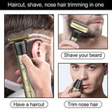 HIENA Beard Trimmer for Men Electric Razor Shaver Cordless Hair Clipper Shaving Kit for Mustache Body Nose Ear Hair Cordless