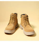 Ankle Boots Men Retro Work Shoes Autumn Winter Thick Bottom High Top Outdoor Boots Leather Waterproof High Quality Chelsea Boots