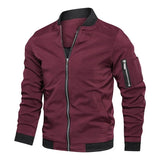 Spring Autumn Men's Windbreaker Jacket Casual Lightweight Jacket For Men Sports Zip Up Coat with Pockets Clothing