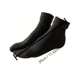 4pcs Winter Beanie Hat Gloves Scarf Caps Socks Thickened Fleece Lined Neck Cashmere Scarves Cap Set For Men Women