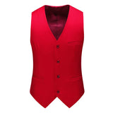 Vest for Men 17 Colors Solid Color Slim Single Breasted Waistcoat Business Fashion Casual High Quality Men Clothing Suit Vests