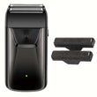 Professional Reciprocating Electric Shaver for Men, USB Rechargeable Foil Razor for Bald Head & Beard Trimming, Waterproof Grooming Tool with Dual Blades Father's Day Gift