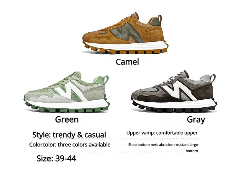 Men New Breathable Sneakers High-end Sport Balance Fashion Shoes for Men Trend Luxury Sneakers Women  Zapatos Altos Hombre