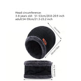 Winter Hat for Men Women Beanie Hats Scarf Glove Earmuff Set Thick Warm Slouchy Beanies Hat for Boy Girl Cap
