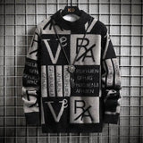 Men Knitted Sweater Stripe Pullovers Printing Round Neck Sweater Autumn/Winter Designer Quality Casual Men Clothing Jumper