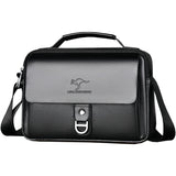 Stylish Men's Leather Shoulder Bag, Casual Crossbody Purse with Adjustable Strap, Perfect for Work, Travel, and Daily Commute