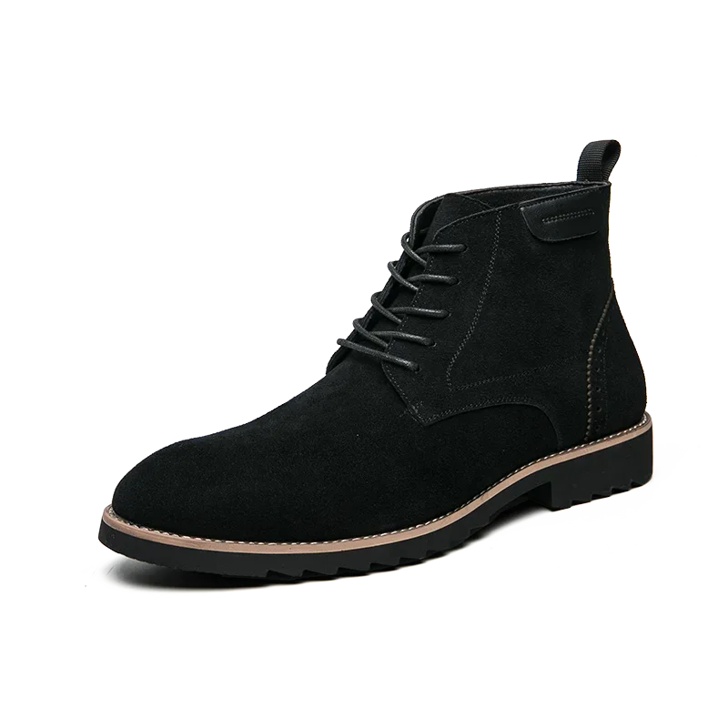 Pointed Toe Chelsea Boots Leather Men Winter Boots Winter Shoes for Men 2025 Male Boots Mens Ankle Shoes Zapatillas Male Hombre