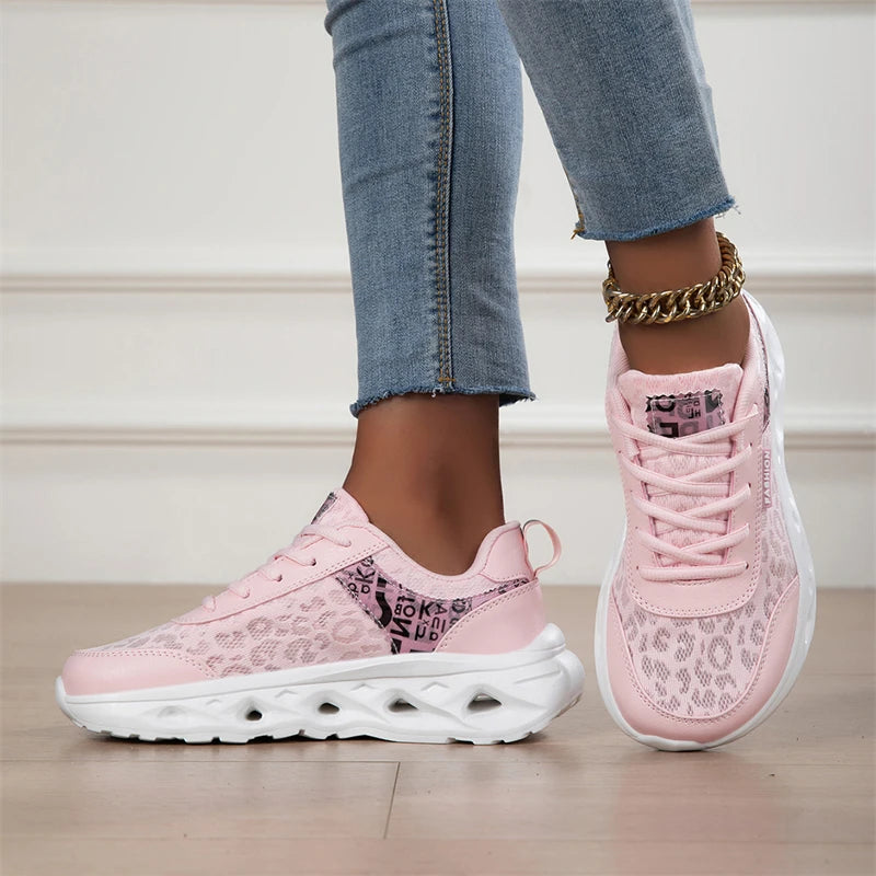 Wide Toe Women's Walking Shoes Pink Barefoot Sneakers For Women Flat Sneakers Comfy Non-slip Casual Sports Shoes Women Trainers