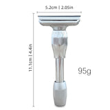 Whityle 19T High-Quality Unique Design Safety Shaver 1-8 Adjustable Sharpness Double-Edged Blade Shaving Razor for Male & Female