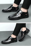 Men Genuine Leather Sandals Summer Breathable Casual Shoes for Man Slip on Clogs Outdoor Non Slip Hand Made Sandalias