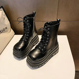 Style Fashionable/comfortable Short Boots for Heightening/slimming Thick-soled Women's Boots 9 Cm Catwalk Knight Boots for Women