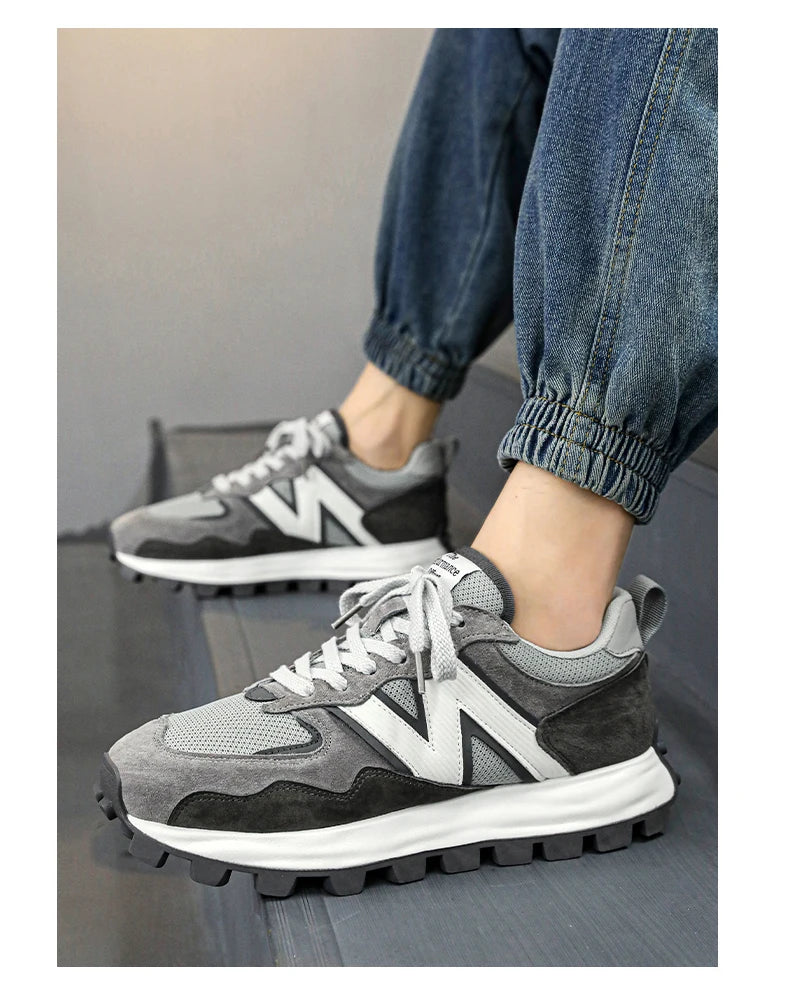 Men New Breathable Sneakers High-end Sport Balance Fashion Shoes for Men Trend Luxury Sneakers Women  Zapatos Altos Hombre