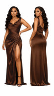Women Sleeveless High Waist Maxi Dress, Sexy High Slit Bodycon Long Evening Gown, Elegant Party Wedding Guest Vacation Formal Dresses