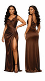 Women Sleeveless High Waist Maxi Dress, Sexy High Slit Bodycon Long Evening Gown, Elegant Party Wedding Guest Vacation Formal Dresses