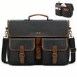 Messenger Bag Men Canvas 15.6 Inch Computer Laptop Bag Waterpfoof Satchel Bags For Men Work Office