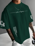The 2025 summer new men's T-shirt is a casual and fashionable outdoor simple men's top with letter prints