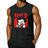 CLOOCL Rancid Logo Design   Printed Vests Fashion Sport Tank Tops Singlet Sleeveless T-Shirts For Mens Summer Casual Tops