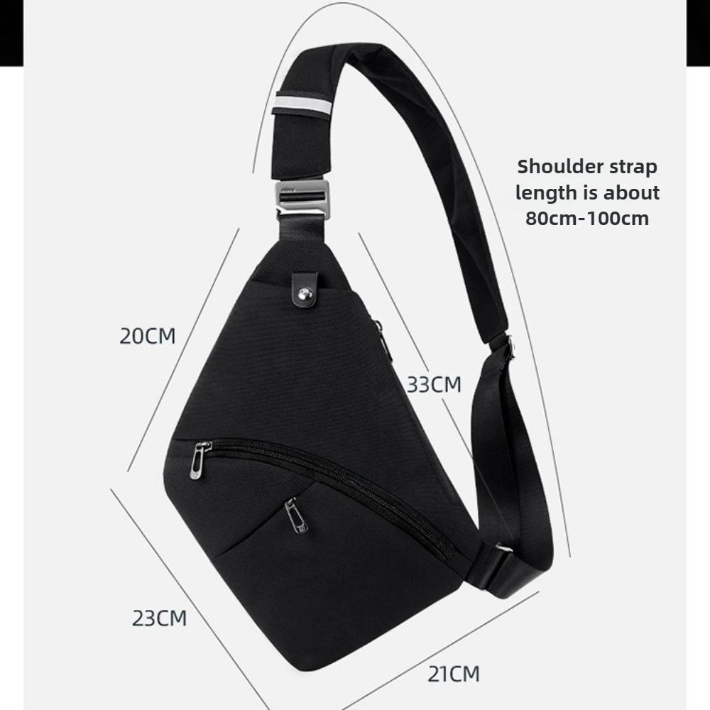 Sling Chest Bag Anti-theft Men Chest Bag Waterproof Tactical Sling Crossbody Bags Travel Cross Body Pack for Men