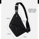 Sling Chest Bag Anti-theft Men Chest Bag Waterproof Tactical Sling Crossbody Bags Travel Cross Body Pack for Men