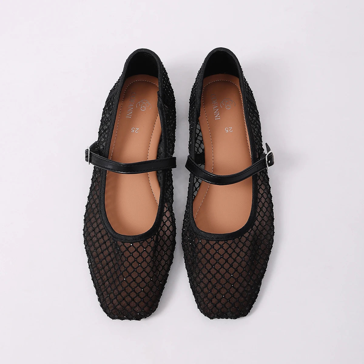 2026 Women's Mesh Ballet Flats Pointed Toe Breathable Flat Shoes Elegant Casual Slip On Shoes For Office Travel