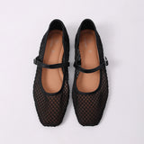 2026 Women's Mesh Ballet Flats Pointed Toe Breathable Flat Shoes Elegant Casual Slip On Shoes For Office Travel