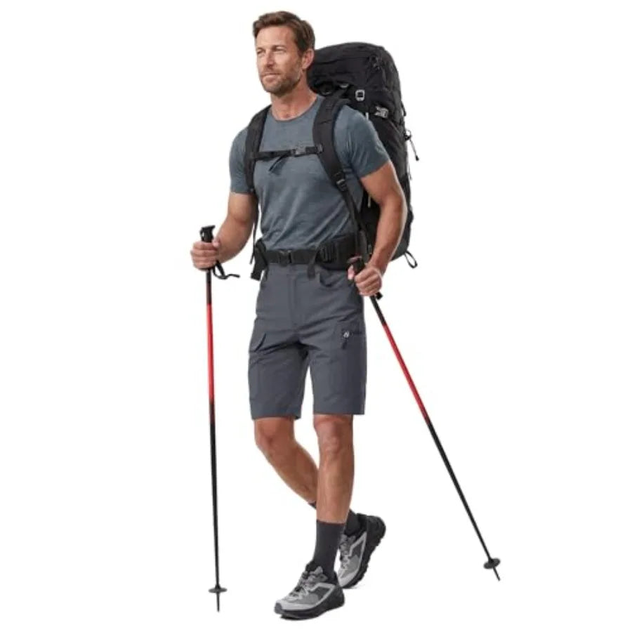 Hiauspor Men's Hiking Cargo Shorts 9"/10" Quick Dry Lightweight Waterproof for Golf Tactical Fishing Casual with 6 Pockets