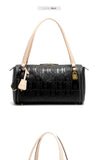 C-H Women's Boston Bag Autumn Winter New Collection Letter Design Texture Shoulder Bags