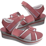 Women's Platform Wedge Sandals with Open Toe and Ankle Strap, Casual Summer Footwear