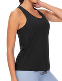 THE GYM PEOPLE Women's Racerback Workout Tanks Tops Sleeveless Running Athletic Yoga Shirts