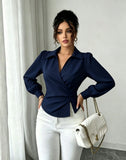 Fashion women Blouses and Shirts White Long Sleeve Blouse 2026 New Spring Autumn Basic Tops Chic Women's Shirt for Women office