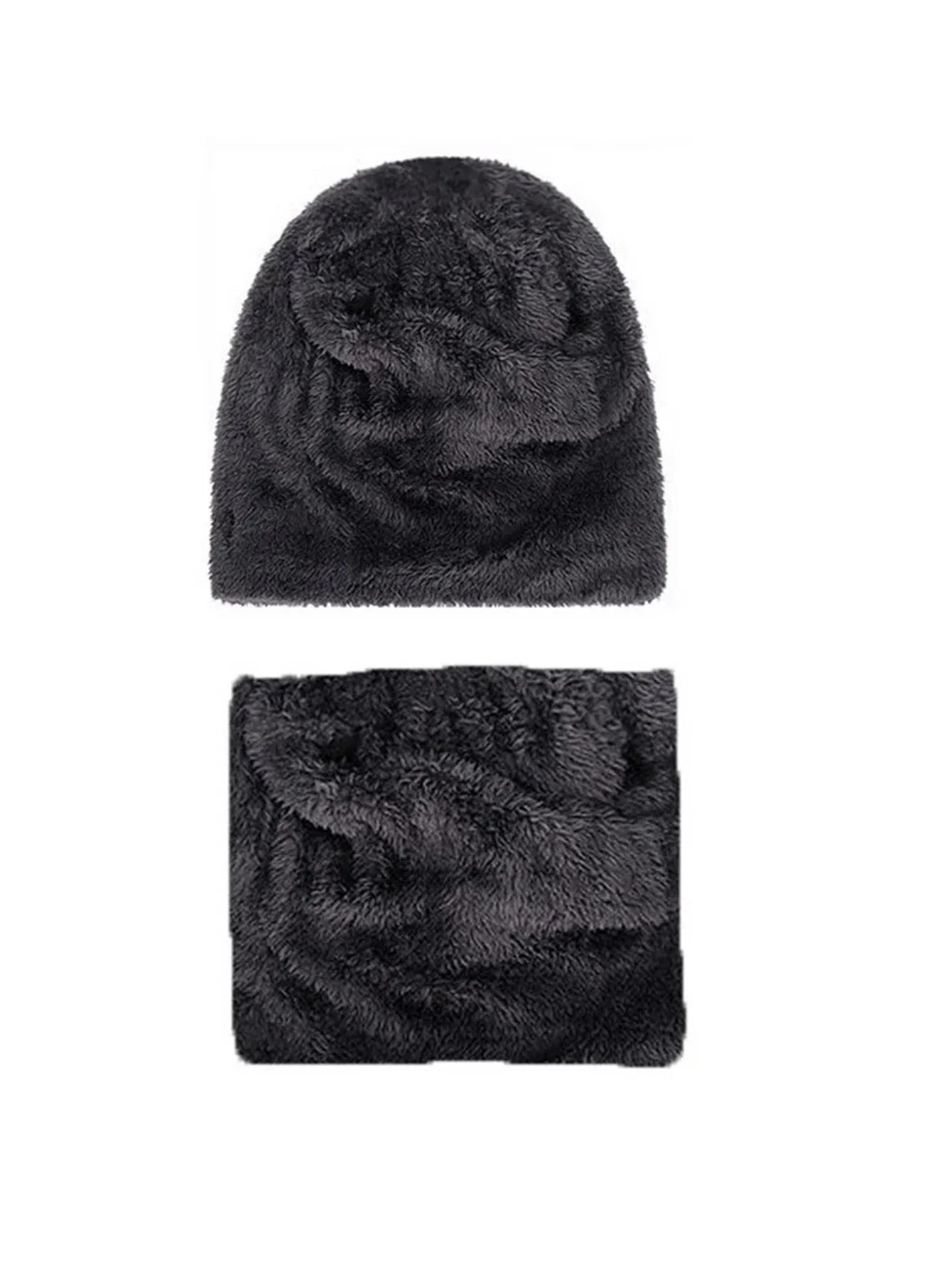 Winter Hat for Men Women Beanie Hats Scarf Glove Earmuff Set Thick Warm Slouchy Beanies Hat for Boy Girl Cap