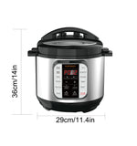 6-Quart Whisper Quiet 12-In-1 Electric Pressure Cooker, Slow Rice Cooker, Steamer, Sauté, Yogurt Maker, Warmer & Sterilizer, Ove