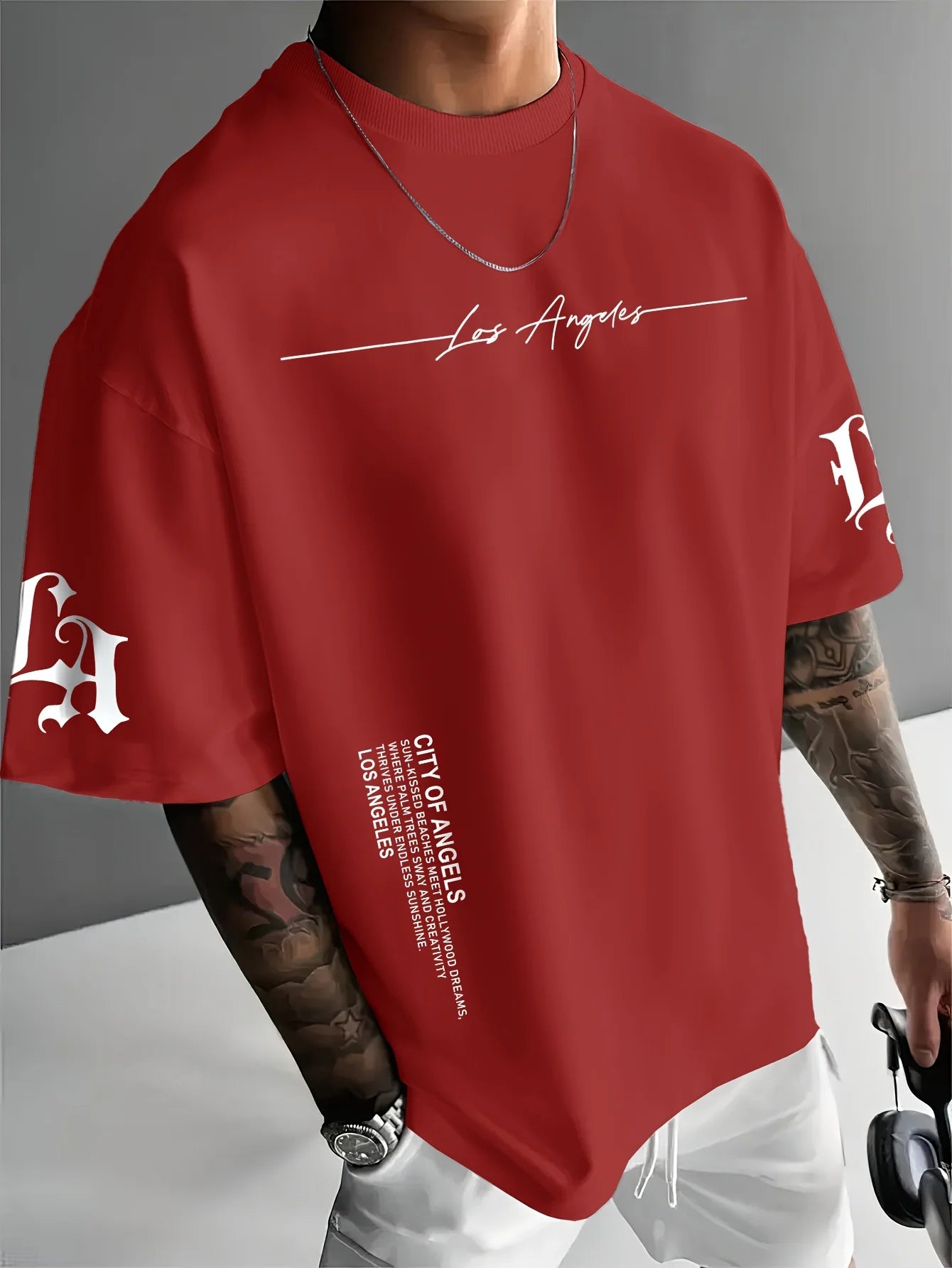 The 2025 summer new men's T-shirt is a casual and fashionable outdoor simple men's top with letter prints